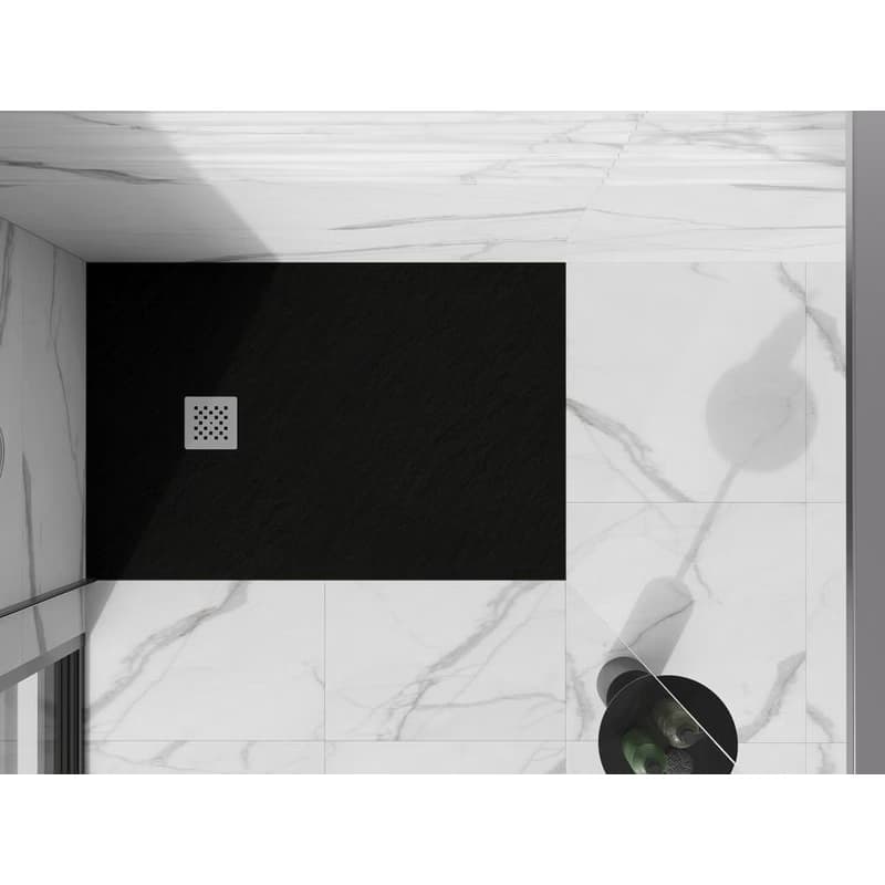 MEXEN - Stone+ sprchová vanička obdĺžniková 140x100, čierna 44701014 4