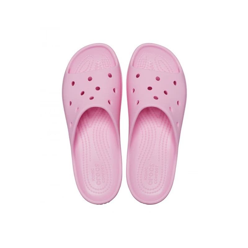 Dámske šlapky (plážová obuv) CROCS Classic Platform Slide flamingo 4