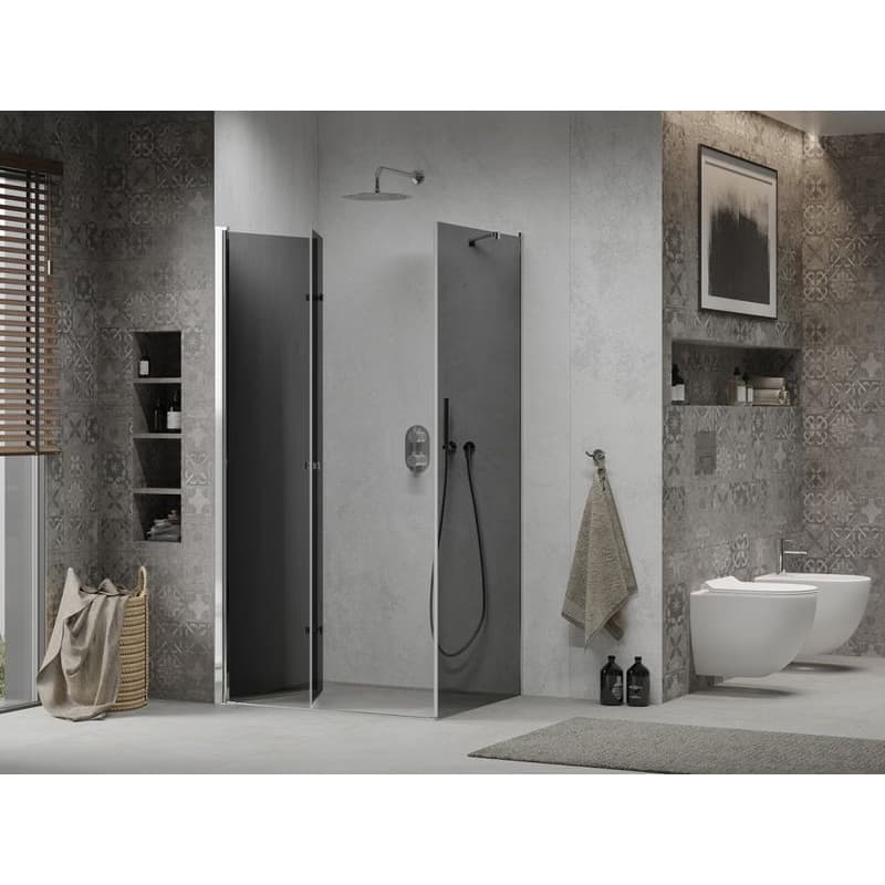 MEXEN/S - LIMA sprchovací kút 100x110, grafit, chróm 856-100-110-01-40 3