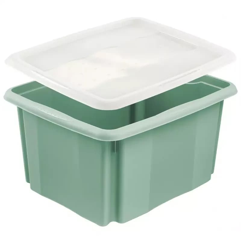 Otočný box s vekom green 41,5x35,5x22 24l 1