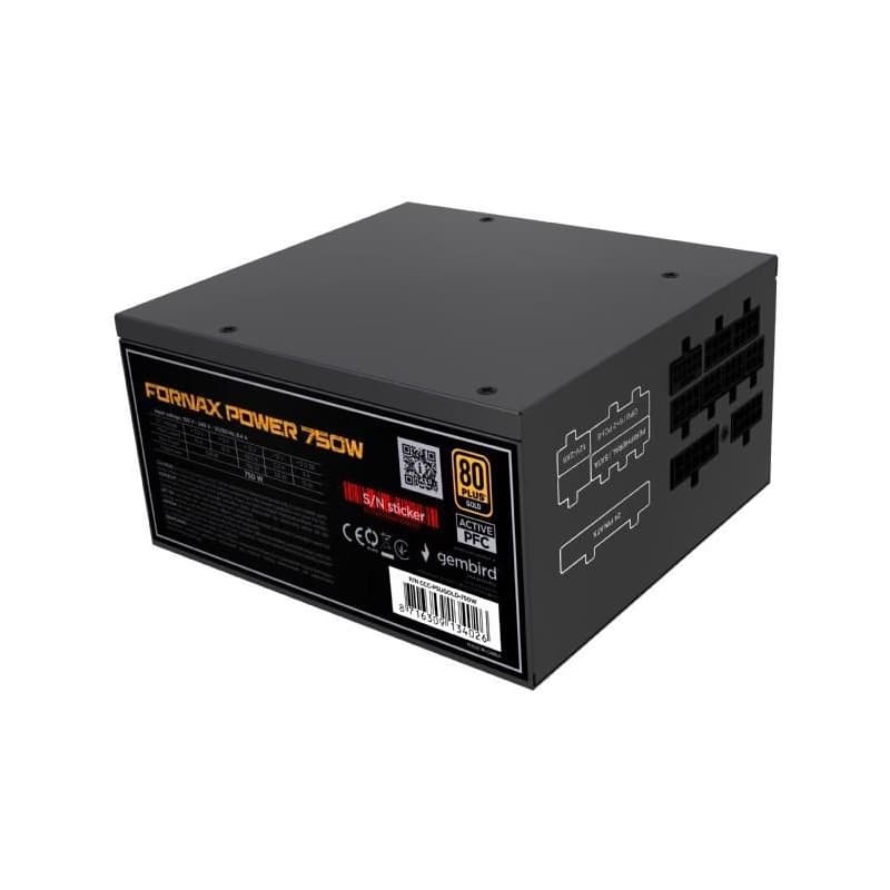 GEMBIRD FX modular 750W 80+ Gold ATX 3.1 5