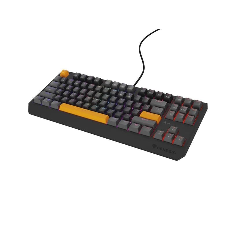 Genesis herná klávesnica THOR 230/TKL/RGB/Outemu Red/Drôtová USB/US layout/Anchor Positive Šedá 1