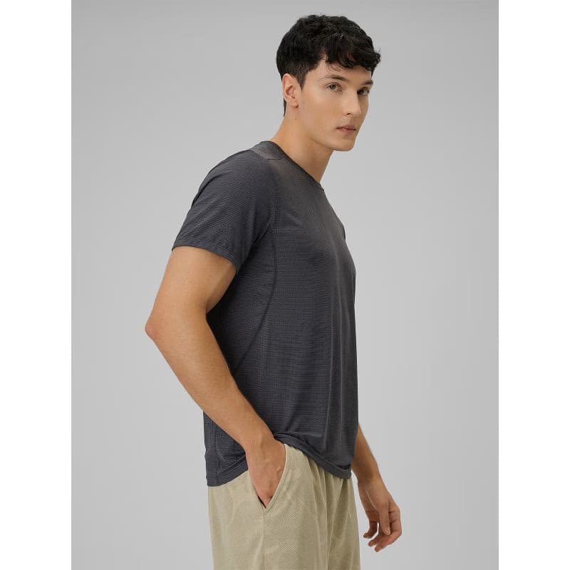 Pánske bežecké tričko s krátkym rukávom 4F TSHIRT FNK M1778-21A-BLACK ALLOVER 3