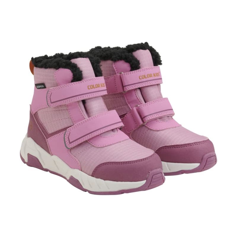 Dievčenské vysoké zimné topánky COLOR KIDS Boots W. Velcro, WP-760154.5214-Lilac chiffon 2