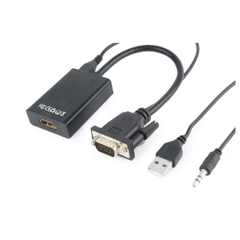 GEMBIRD Redukcia VGA - HDMI, 0,15 m, M/F 1