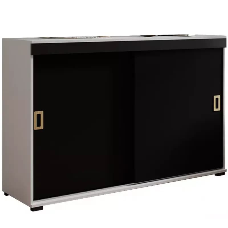 Komoda Retro 120 Biely/Čierna + Craft Rukoväte 1
