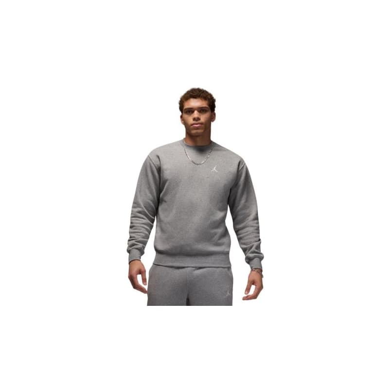Pánska mikina NIKE M J BRKLN FLC CREW-091 CARBON HEATHER WHITE 1