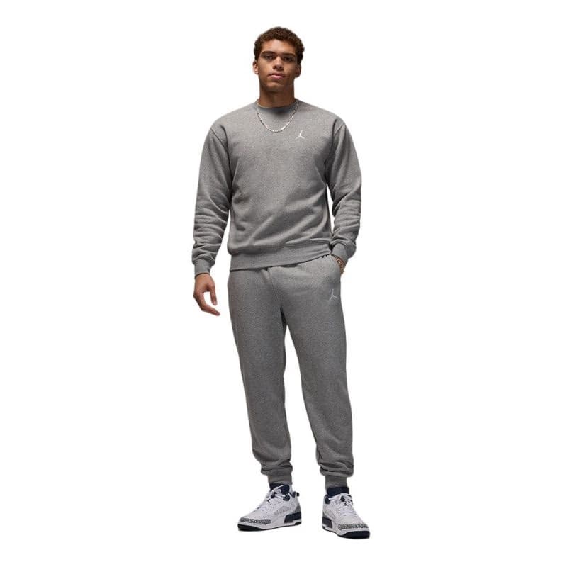 Pánska mikina NIKE M J BRKLN FLC CREW-091 CARBON HEATHER WHITE 4