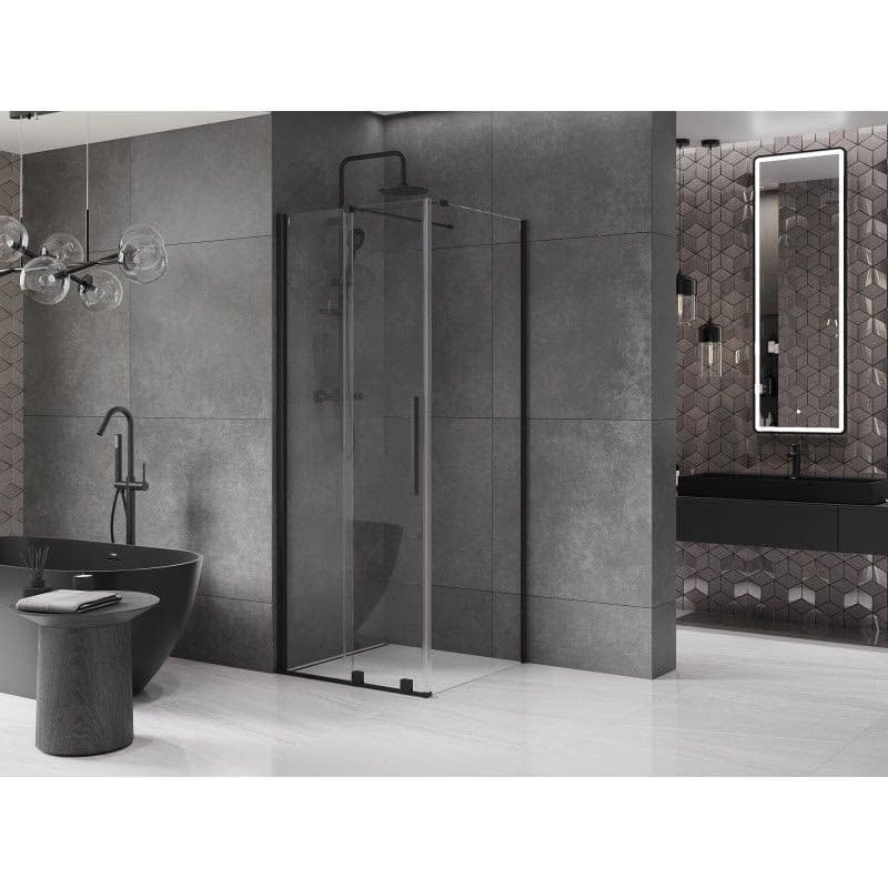 MEXEN/S - Velár sprchovací kút 90 x 90, transparent, čierna 871-090-090-01-70 4