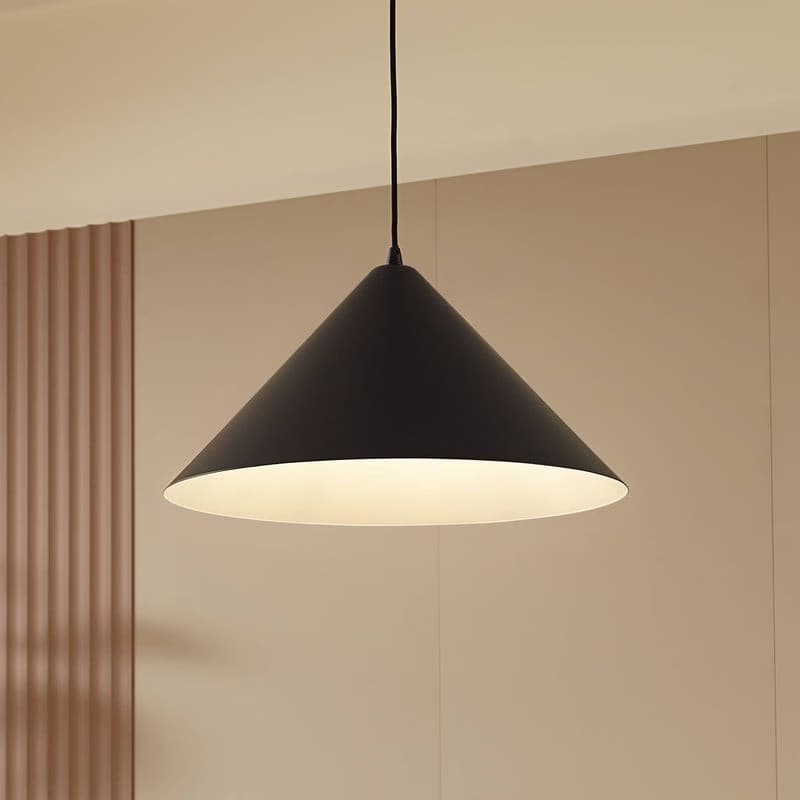Závesné svietidlo Lindby Clarine, čierna/biela, Ø 50 cm, kov 1