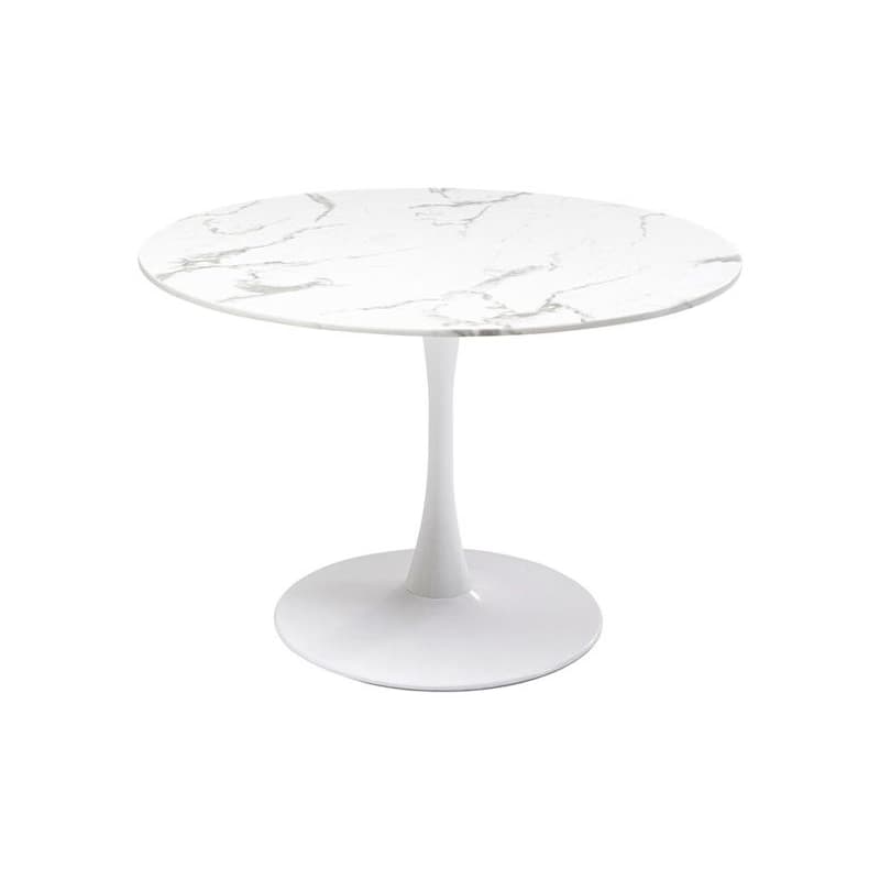 Veneto stôl mramor biely o110 cm 1