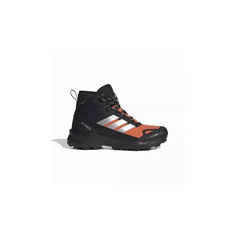 Pánska členková turistická obuv ADIDAS Terrex Skychaser AX5 Mid GTX Clima M core black matte silver semi impact orange