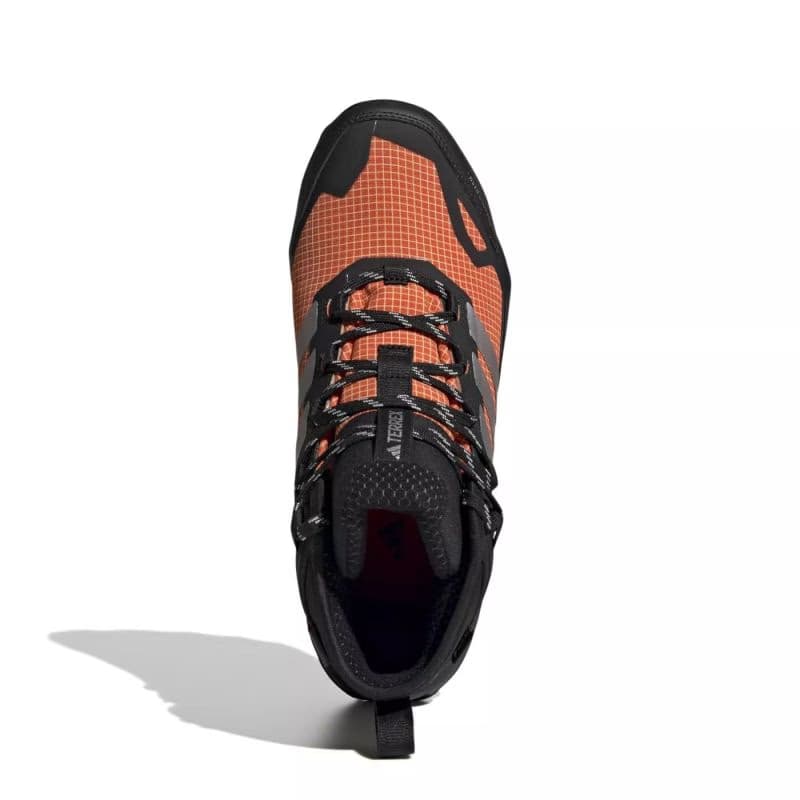 Pánska členková turistická obuv ADIDAS Terrex Skychaser AX5 Mid GTX Clima M core black matte silver semi impact orange 4