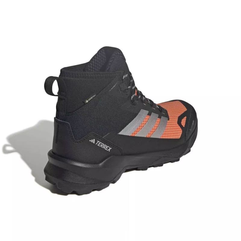 Pánska členková turistická obuv ADIDAS Terrex Skychaser AX5 Mid GTX Clima M core black matte silver semi impact orange 5