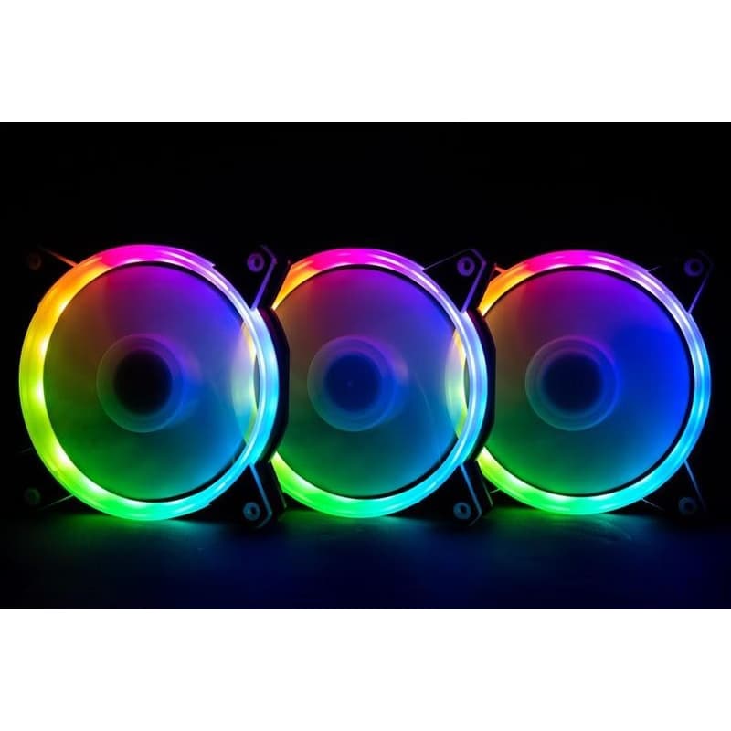 1stCOOL KIT AURA EVO CRYSTAL ARGB 3x Crystal White ventilátor + ARGB Nano radič 3