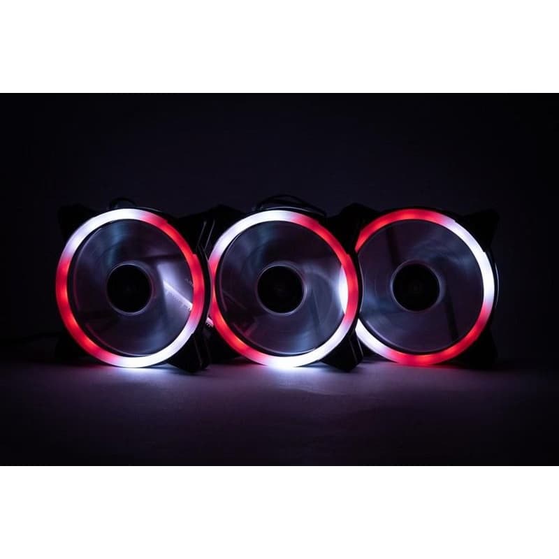 1stCOOL KIT AURA EVO CRYSTAL ARGB 3x Crystal White ventilátor + ARGB Nano radič 4