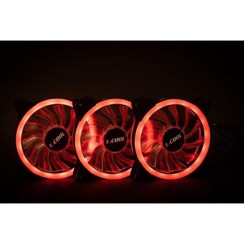 1stCOOL KIT AURA EVO CRYSTAL ARGB 3x Crystal White ventilátor + ARGB Nano radič 5