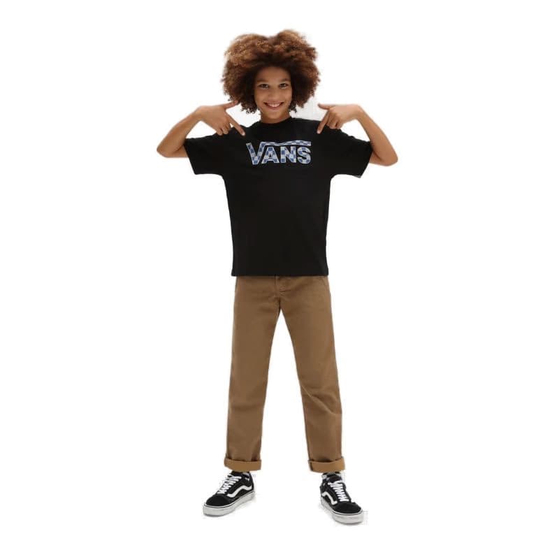 Chlapčenské tričko s krátkym rukávom VANS BY CLASSIC LOGO FILL BOYS-BLACK-TRUE BLUE 2
