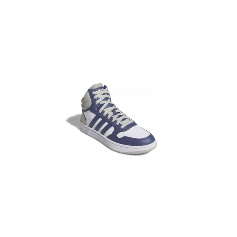 Pánska rekreačná obuv ADIDAS Hoops 3.0 Mid cloud white preloved blue putty grey 1