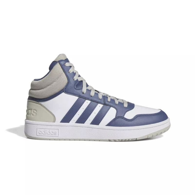 Pánska rekreačná obuv ADIDAS Hoops 3.0 Mid cloud white preloved blue putty grey 2