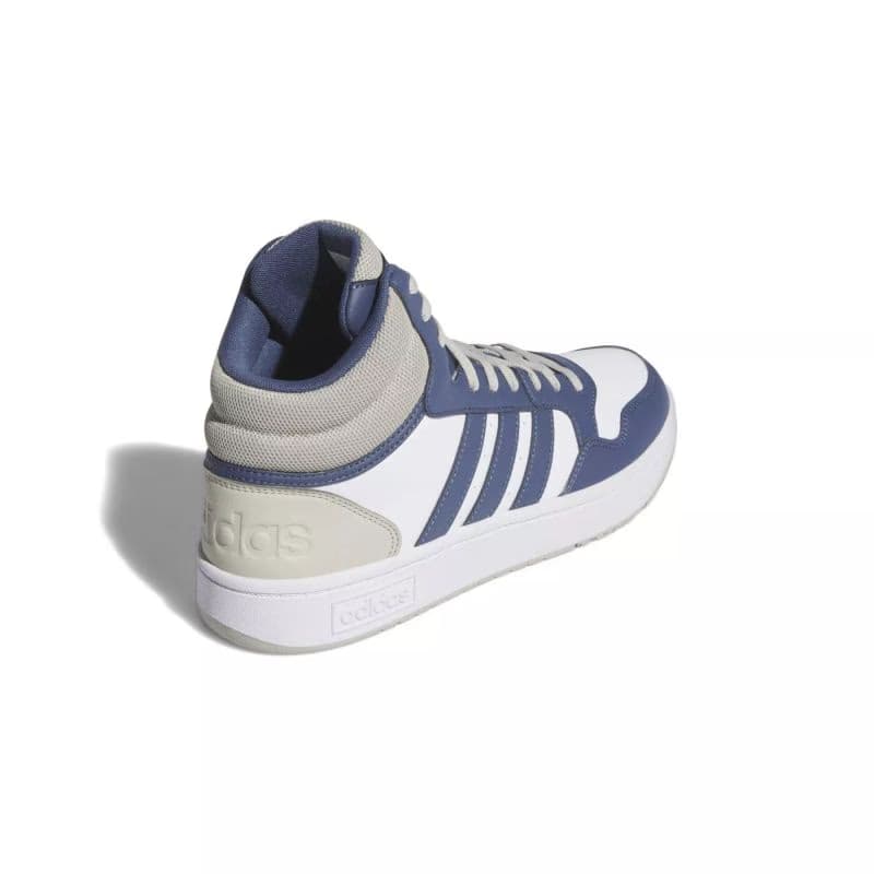Pánska rekreačná obuv ADIDAS Hoops 3.0 Mid cloud white preloved blue putty grey 5