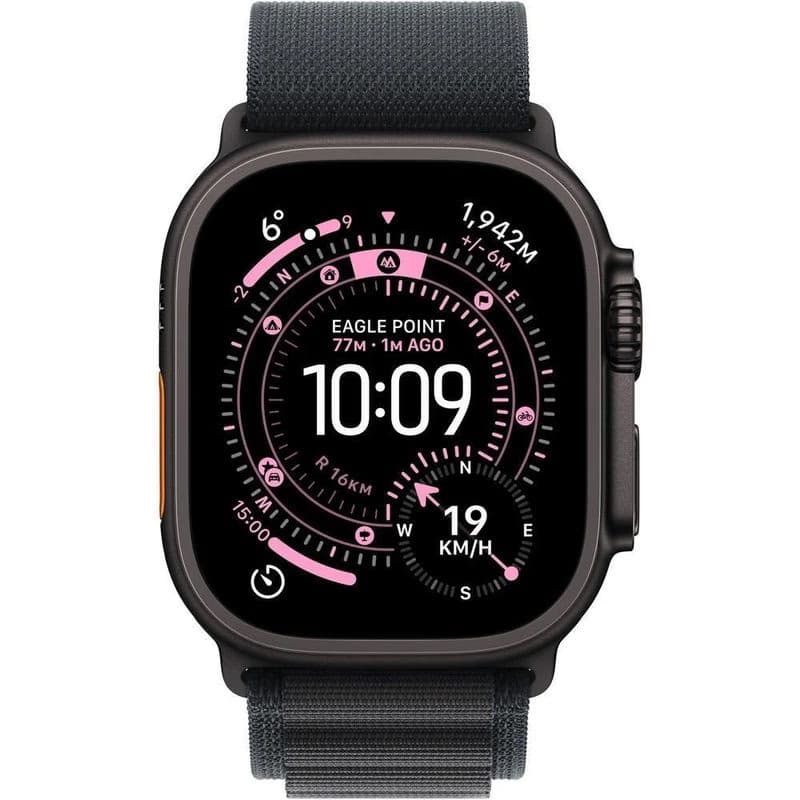 Apple Watch Ultra 3 GPS + Cellular 49mm Black Titanium Case with Black Alpine Loop - Large 2