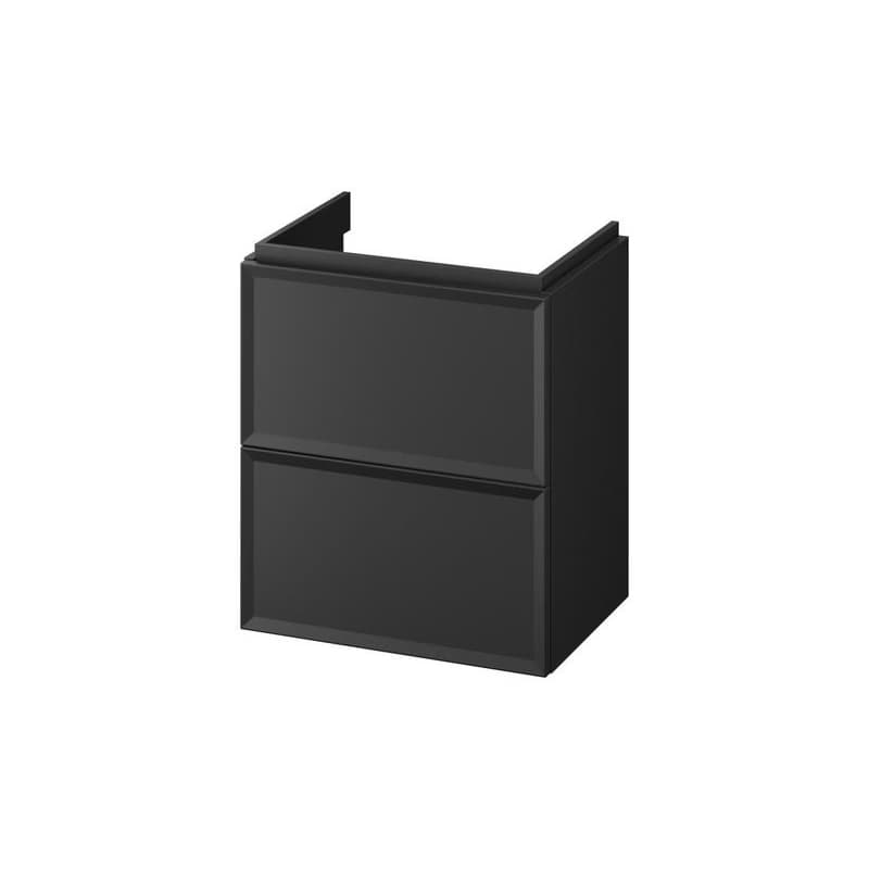 Cersanit S1021-006-Závesná kúpeľňová skrinka pod umývadlo MILLE SLIM 50x35 cm čierna S1021-006