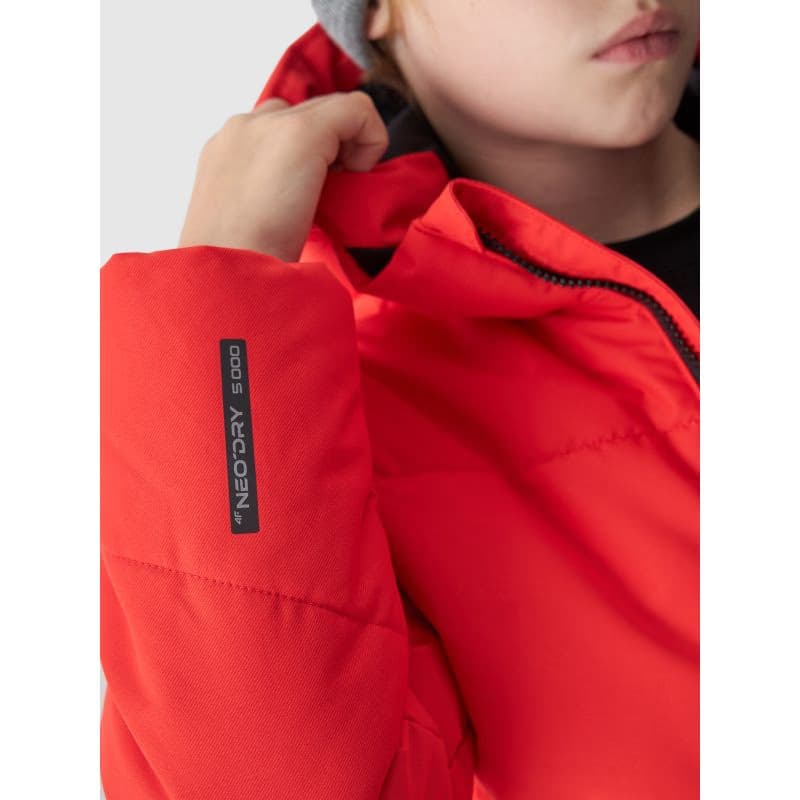 Chlapčenská lyžiarska bunda 4F JUNIOR TECHNICAL JACKET-JWAW24TTJAM534-62S-RED 4