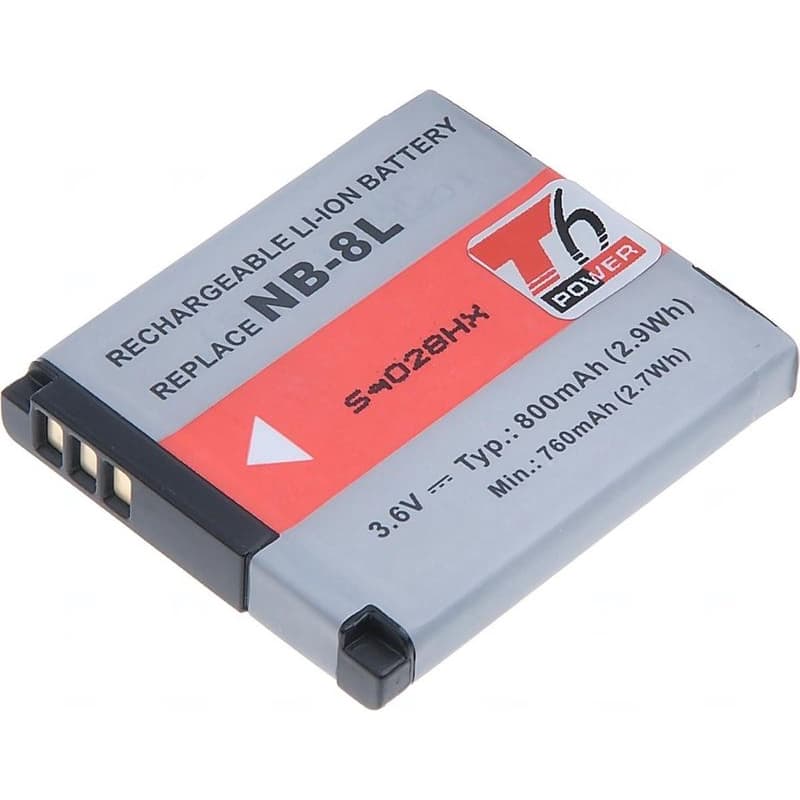 Batéria T6 Power pre Canon NB-8L, 700mAh, 2,6Wh