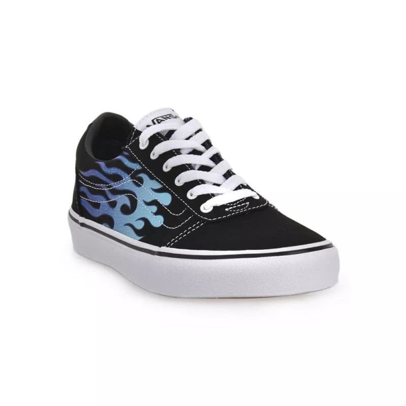 Chlapčenská rekreačná obuv VANS Ward Flame black white 3