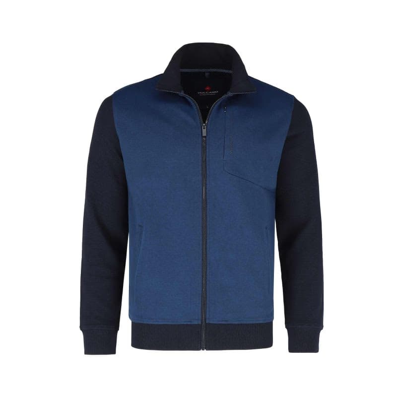 Pánska mikina so zipsom VOLCANO NARS-601-BLUE 5