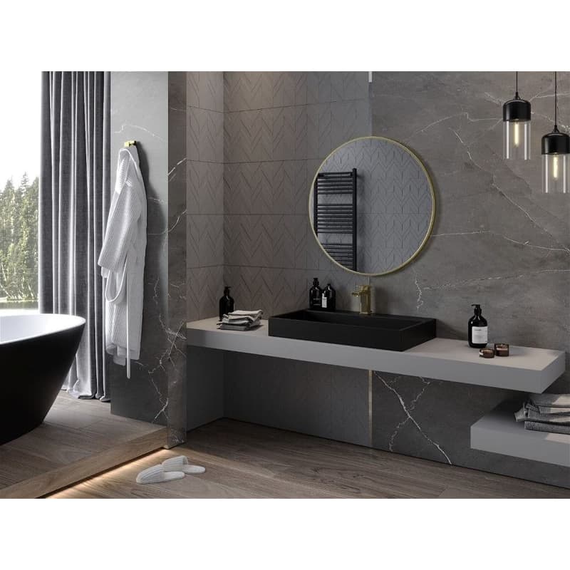 MEXEN - Loft zrkadlo 85, zlatý rám 9850-085-085-000-50 3