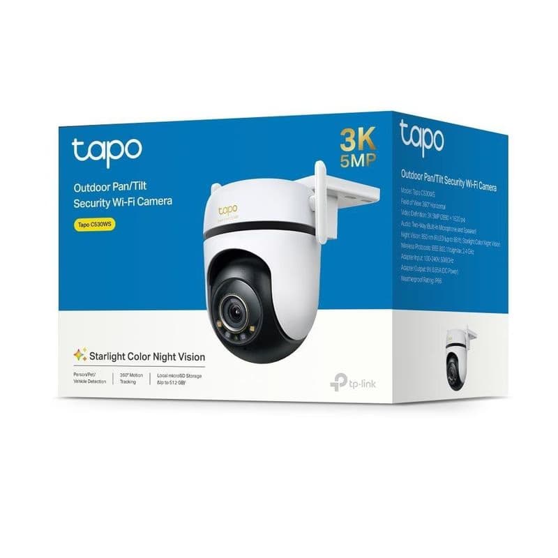 TP-Link Tapo C530WS vonkajšia-outdoor kamera (5MP, 3K 1620p, WiFi, IR 30m, microSD card) 6
