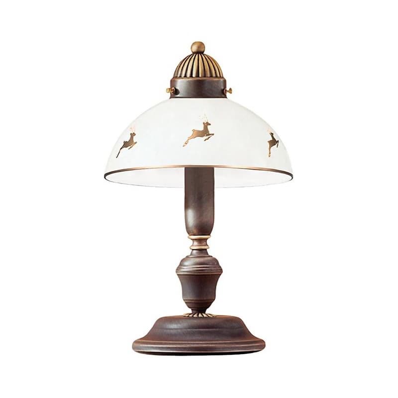 Kolarz 731.73.150 - Stolová lampa NONNA 1xE27/75W/230V s motívom jelena, ružové zlato 731.73.150