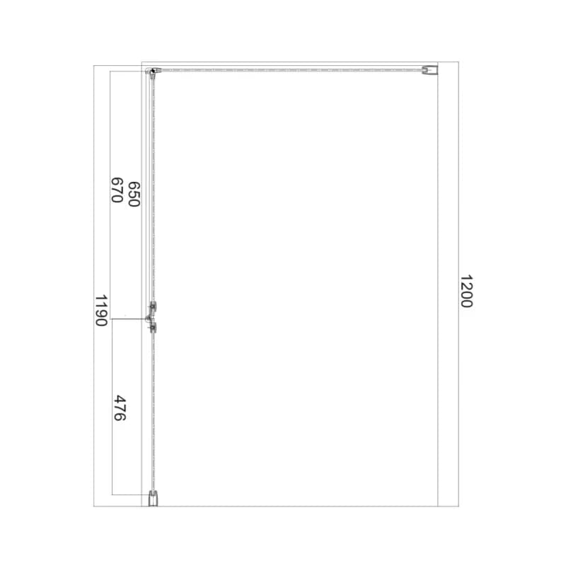 OMNIRES - MANHATTAN sprchové dvere pre bočnú stenu, 120 cm chróm /transparent /CRTR/ ADC12X-ACRTR 3