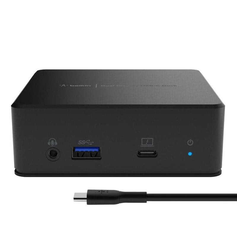 Belkin USB-C Duálny displej dokovacej stanice - 2x HDMI, USB-C, 3x USB-A, RJ45, Audio, napájanie