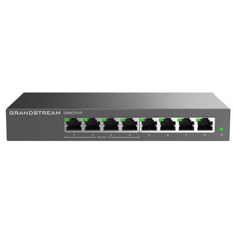 Grandstream GWN7701P Unmanaged Network Switch 8 portov / 4 PoE out 1