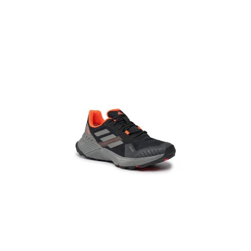 Pánska bežecká trailová obuv ADIDAS Terrex Soulstride Rain.Rdy core black grey four solar red 1
