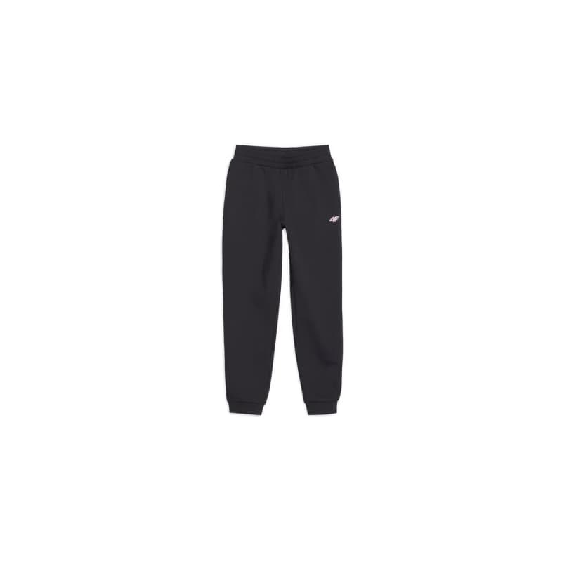 Dievčenské tréningové nohavice 4F JUNIOR TROUSERS FNK-JWSS25TFTRF0875-20S-BLACK
