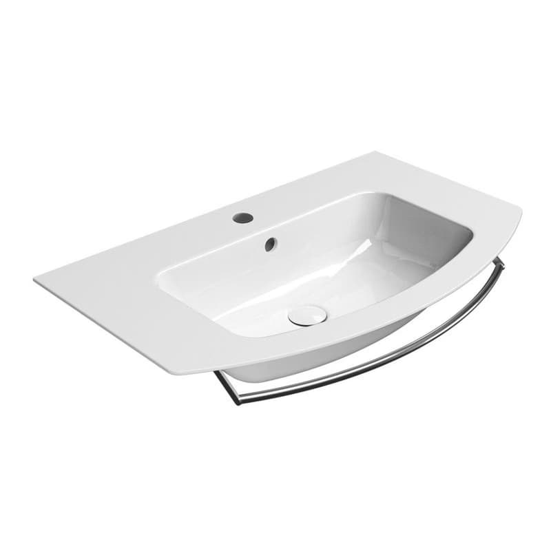 GSI - PURA keramické umývadlo Slim oblé 82x49cm, biela ExtraGlaze 8826111 3