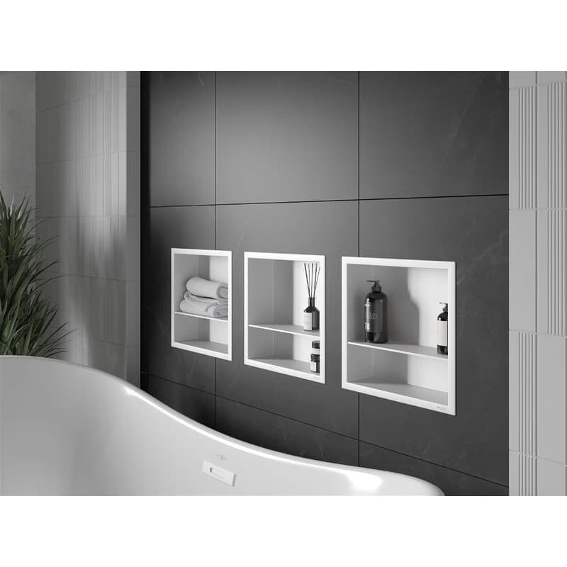 MEXEN - X-Wall-R modul pre vstavanie do steny s poličkou 30 x 30, biela 1920303010S 2