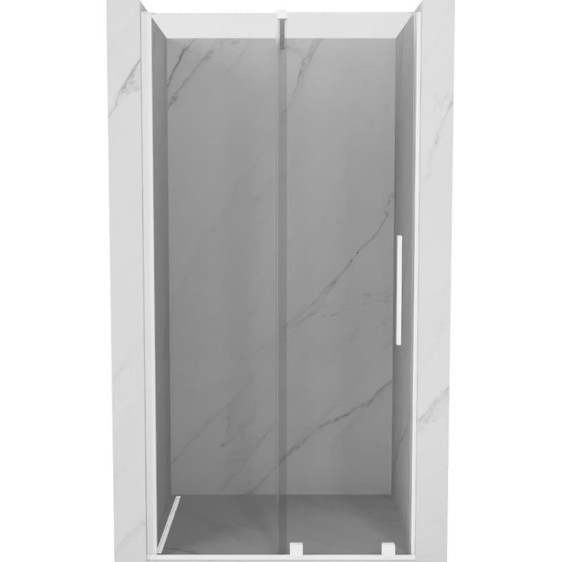 MEXEN/S - Velár posuvné sprchové dvere 90, transparent, biela 871-090-000-01-20