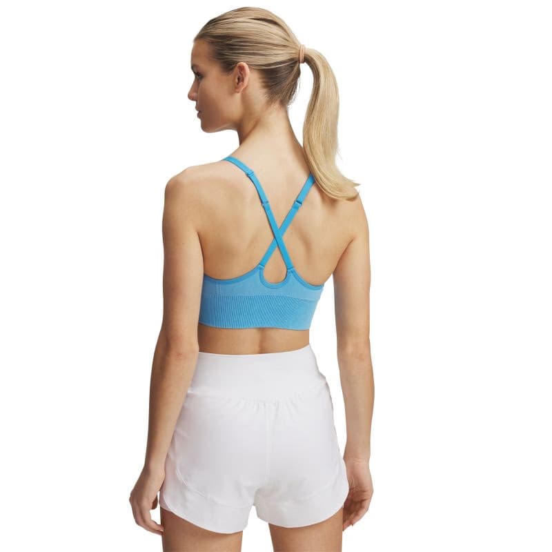 Dámska tréningová športová podprsenka UNDER ARMOUR Vanish Seamless Washed Low-BLU 2