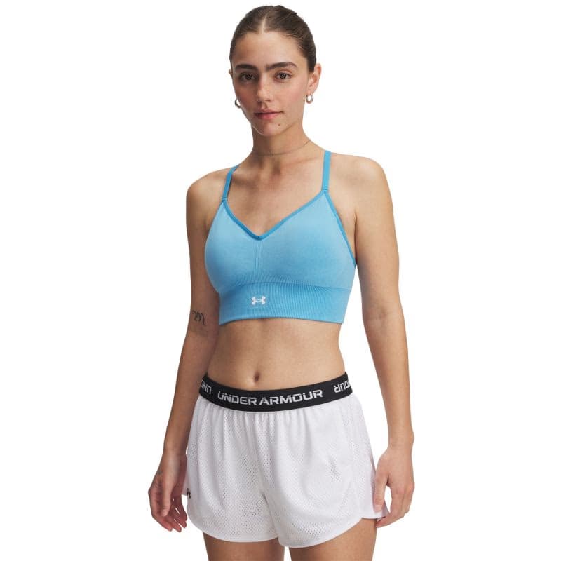 Dámska tréningová športová podprsenka UNDER ARMOUR Vanish Seamless Washed Low-BLU 3