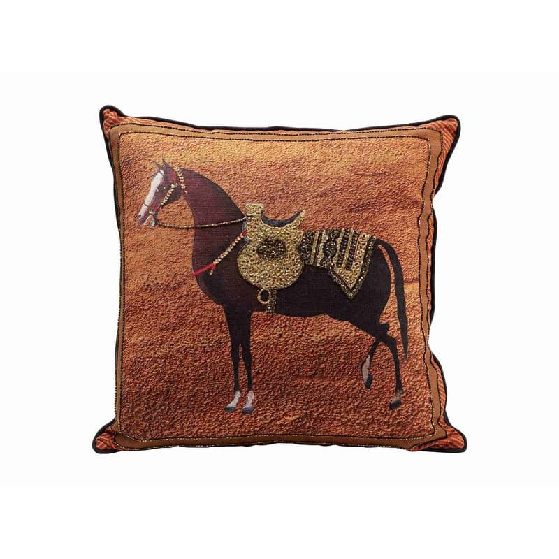 Show Horse vankúš hnedý 45x45 cm 1