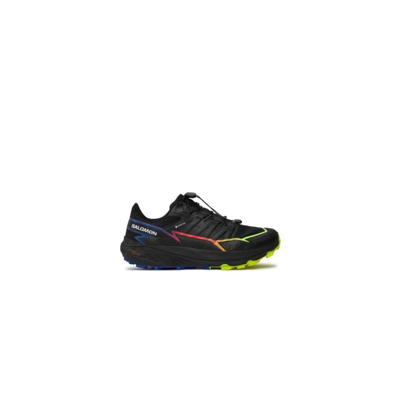 Pánska bežecká trailová obuv SALOMON ThunderCross GTX Blue Fire black surf the web safety yellow