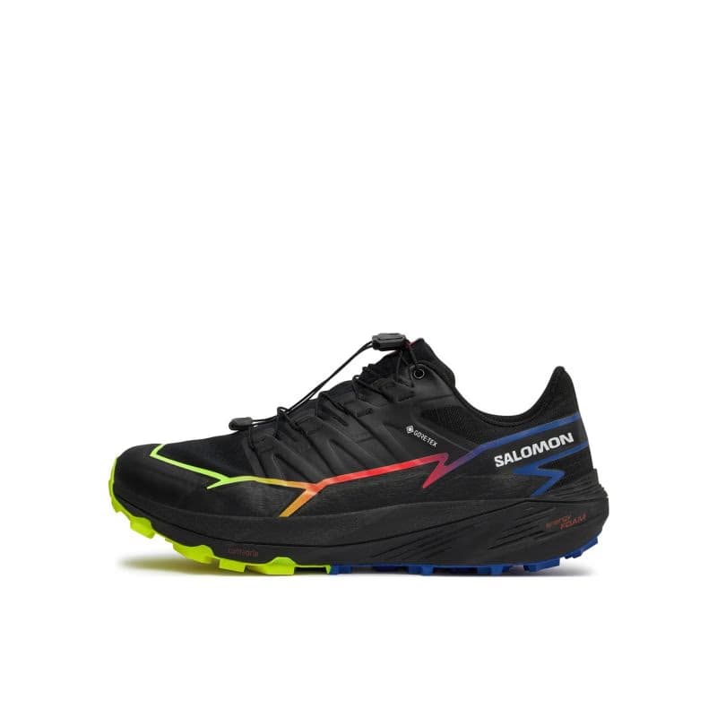 Pánska bežecká trailová obuv SALOMON ThunderCross GTX Blue Fire black surf the web safety yellow 2