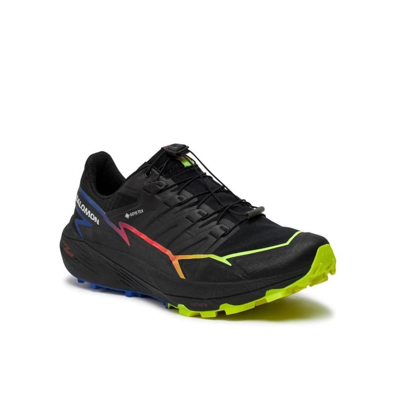 Pánska bežecká trailová obuv SALOMON ThunderCross GTX Blue Fire black surf the web safety yellow 3