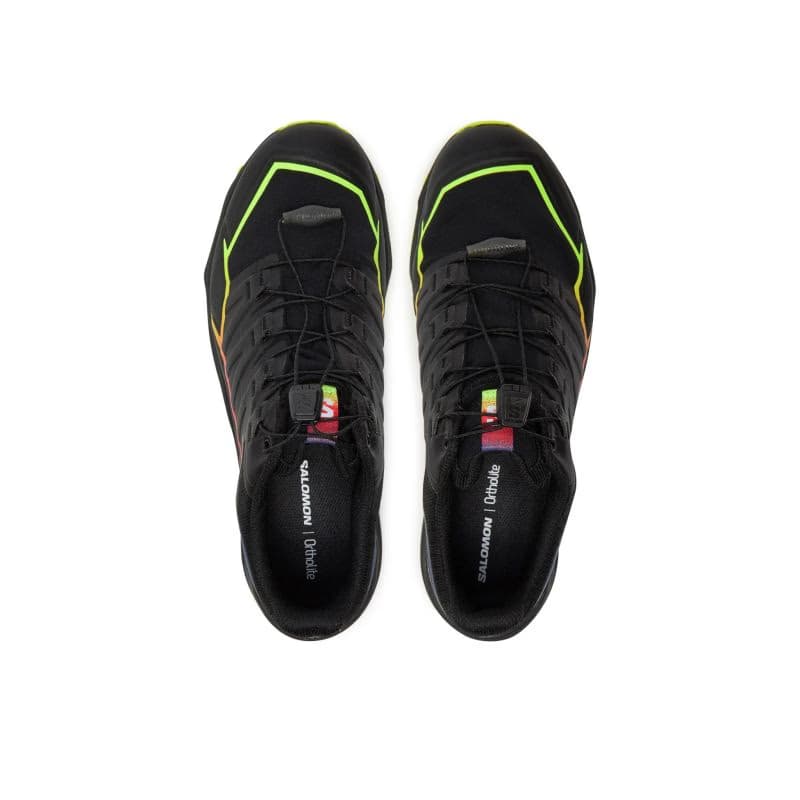 Pánska bežecká trailová obuv SALOMON ThunderCross GTX Blue Fire black surf the web safety yellow 4