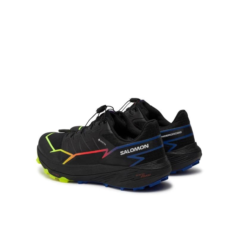 Pánska bežecká trailová obuv SALOMON ThunderCross GTX Blue Fire black surf the web safety yellow 5